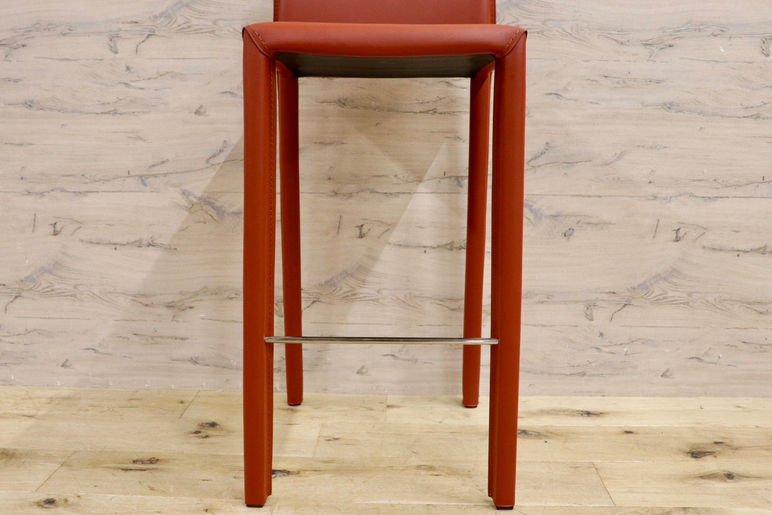 GMHN285B○アダル カウンターチェア ハイチェア バーチェア ハイスツール バースツール リサイクルレザー モダン シンプル 展示品