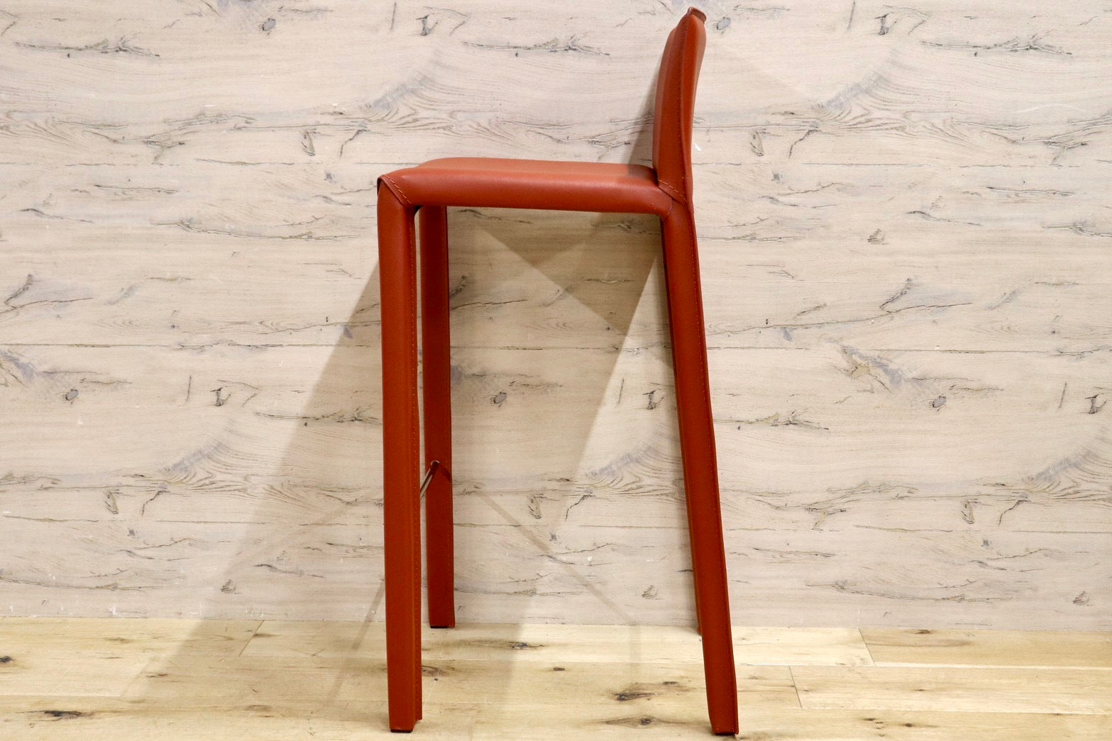 GMHN282C○アダル カウンターチェア ハイチェア バーチェア ハイスツール バースツール リサイクルレザー モダン シンプル 展示品