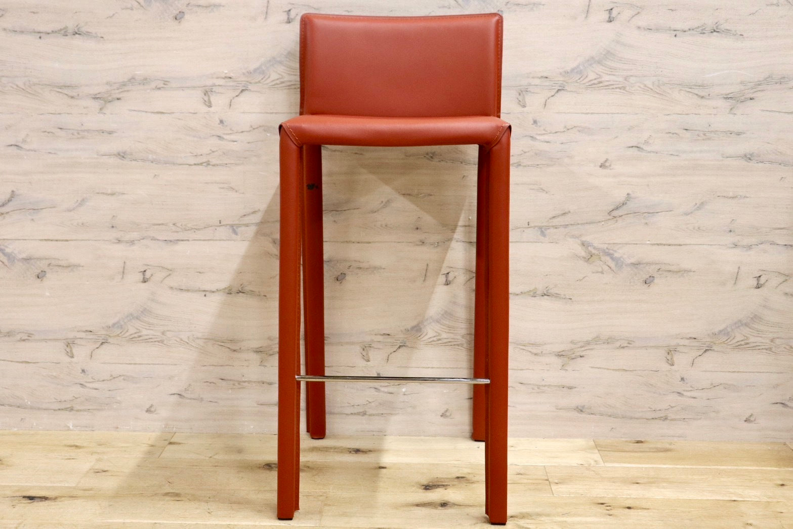 GMHN282C○アダル カウンターチェア ハイチェア バーチェア ハイスツール バースツール リサイクルレザー モダン シンプル 展示品