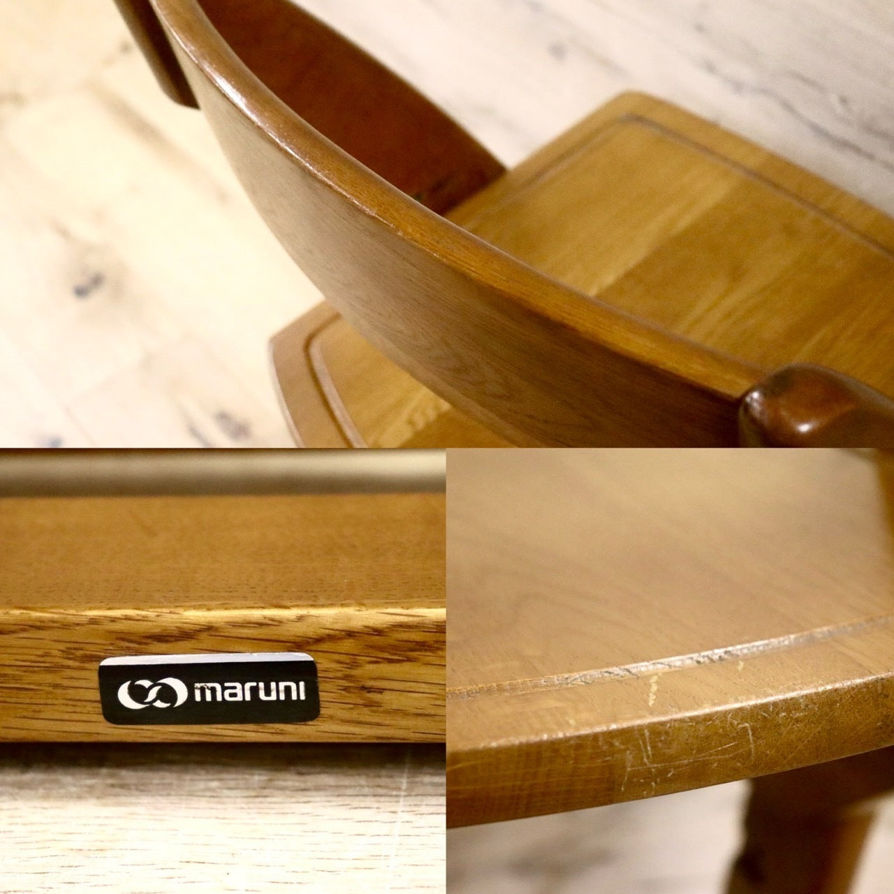 GMGS276○maruni / マルニ 子供椅子 学習椅子 キッズチェア 高さ調整 カントリー 木製 国産家具