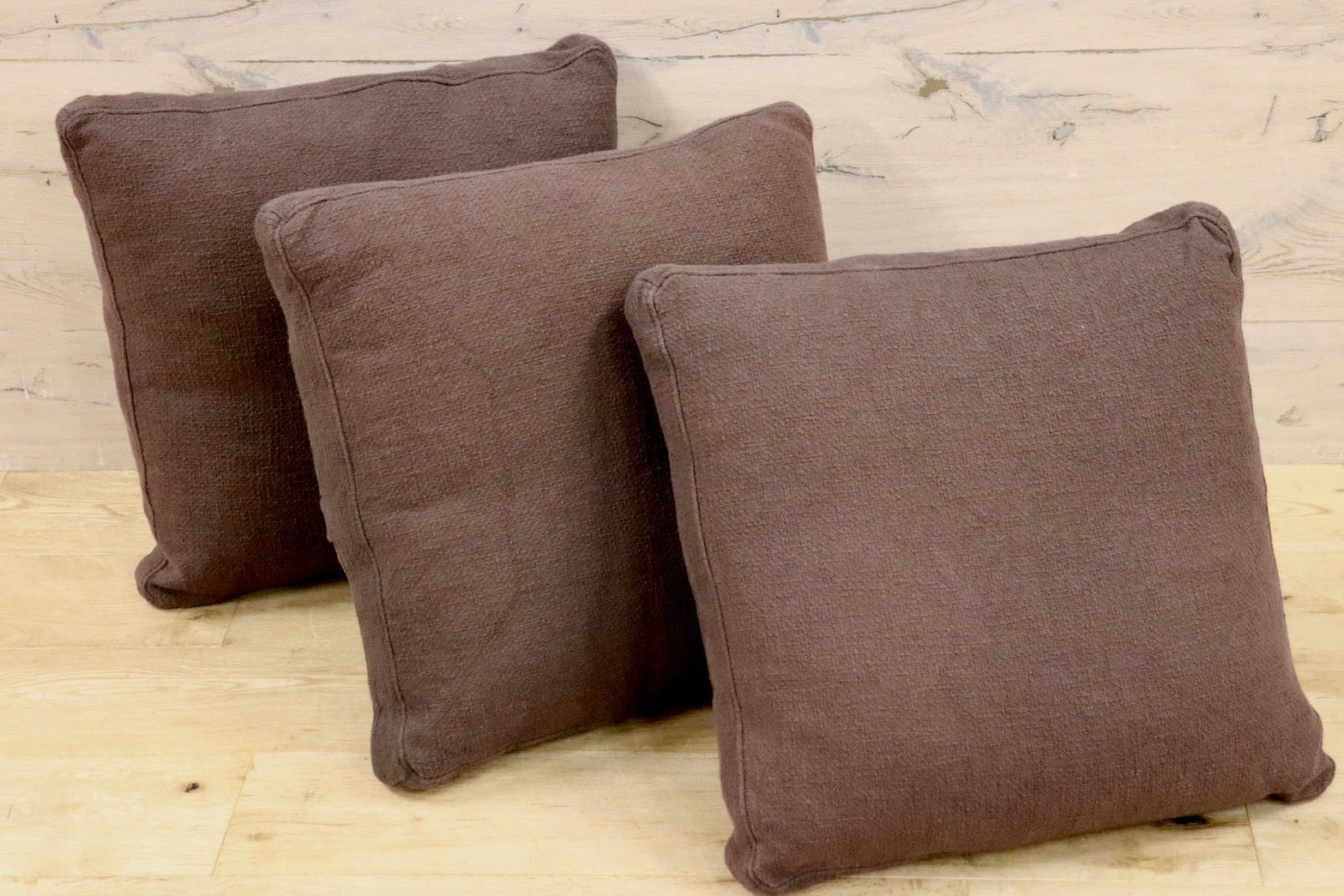 GMHN375E○HUKLA / フクラ クッション ファブリック 3個セット フェザークッション モデルルーム展示品