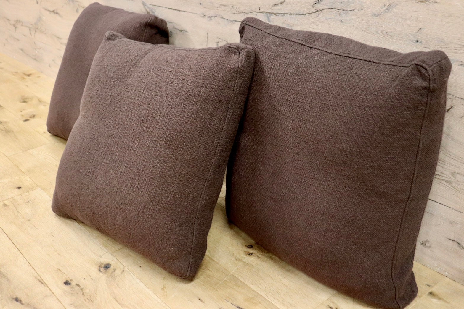 GMHN375E○HUKLA / フクラ クッション ファブリック 3個セット フェザークッション モデルルーム展示品