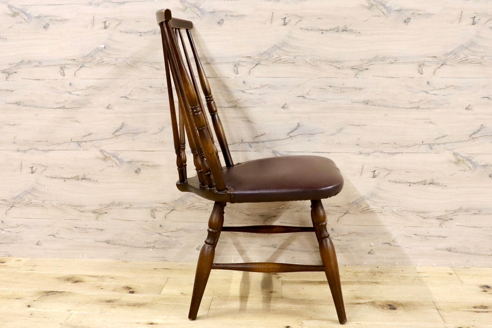 GMHH393C○飛騨産業 / HIDA キツツキ ダイニングチェアウィンザーチェア 椅子 木製 ビンテージ アンティーク 古民家 ノスタルジック