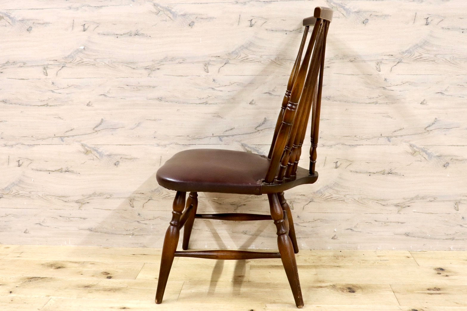 GMHH393C○飛騨産業 / HIDA キツツキ ダイニングチェアウィンザーチェア 椅子 木製 ビンテージ アンティーク 古民家 ノスタルジック