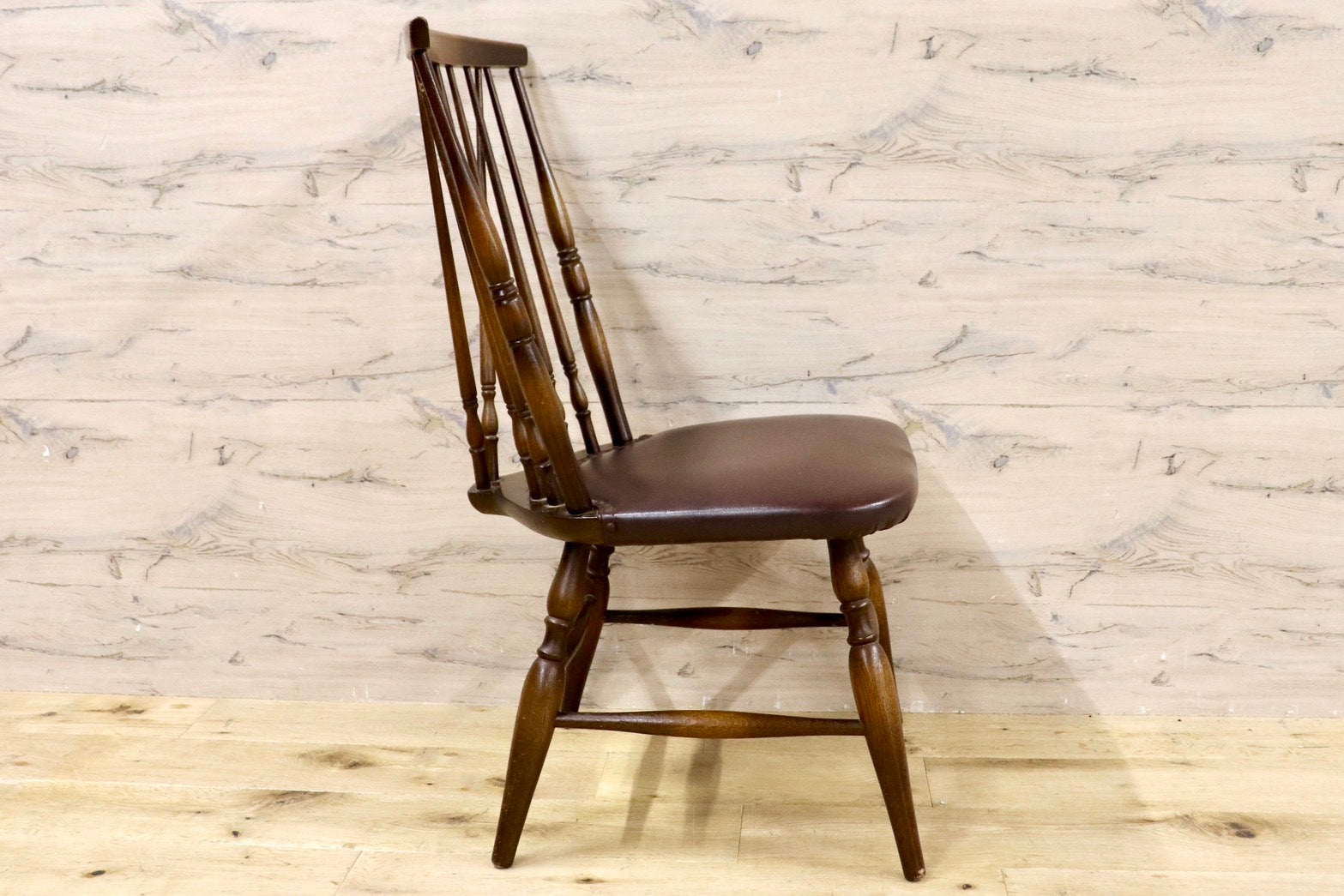 GMHH393D○飛騨産業 / HIDA キツツキ ダイニングチェアウィンザーチェア 椅子 木製 ビンテージ アンティーク 古民家 ノスタルジック