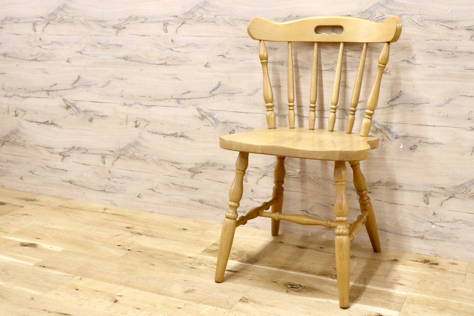 GMHK467○柏木工 / KASHIWA ダイニングチェア アームレスチェア 椅子 飛騨家具 レトロ カントリー ナチュラル 木製 アンティーク