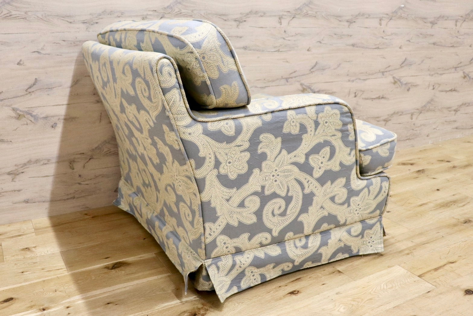 GMHS506E○CONDE HOUSE / カンディハウス インテリアセンター 北海道旭川 シングルソファ ファブリック 一人掛けソファ 水色 国産家具