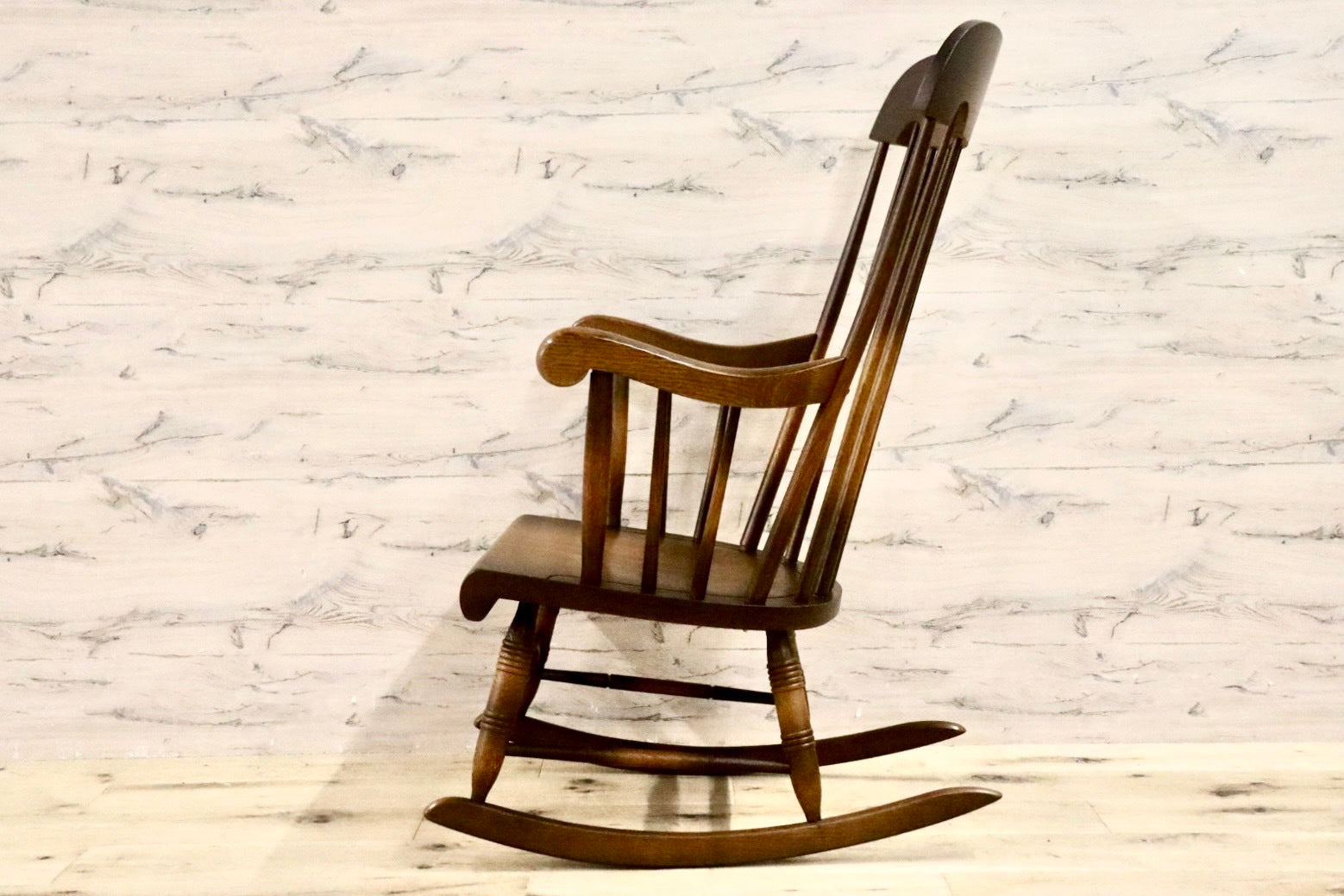 GMHS516B○飛騨産業 / HIDA キツツキ 穂高 ロッキングチェア 揺り椅子 楢材 アンティーク レトロ チェア 古民家 ノスタルジック 展示品