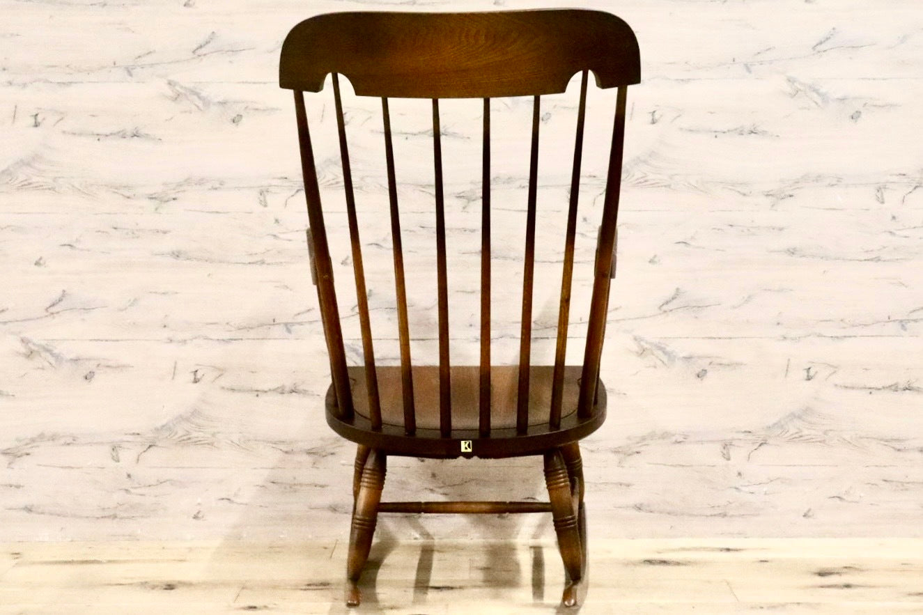 GMHS516B○飛騨産業 / HIDA キツツキ 穂高 ロッキングチェア 揺り椅子 楢材 アンティーク レトロ チェア 古民家 ノスタルジック 展示品