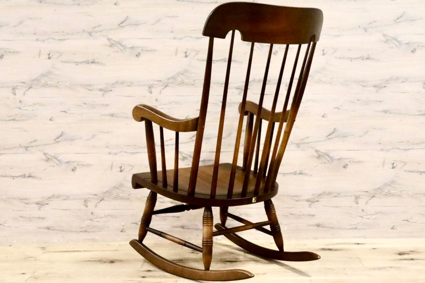 GMHS516B○飛騨産業 / HIDA キツツキ 穂高 ロッキングチェア 揺り椅子 楢材 アンティーク レトロ チェア 古民家 ノスタルジック 展示品