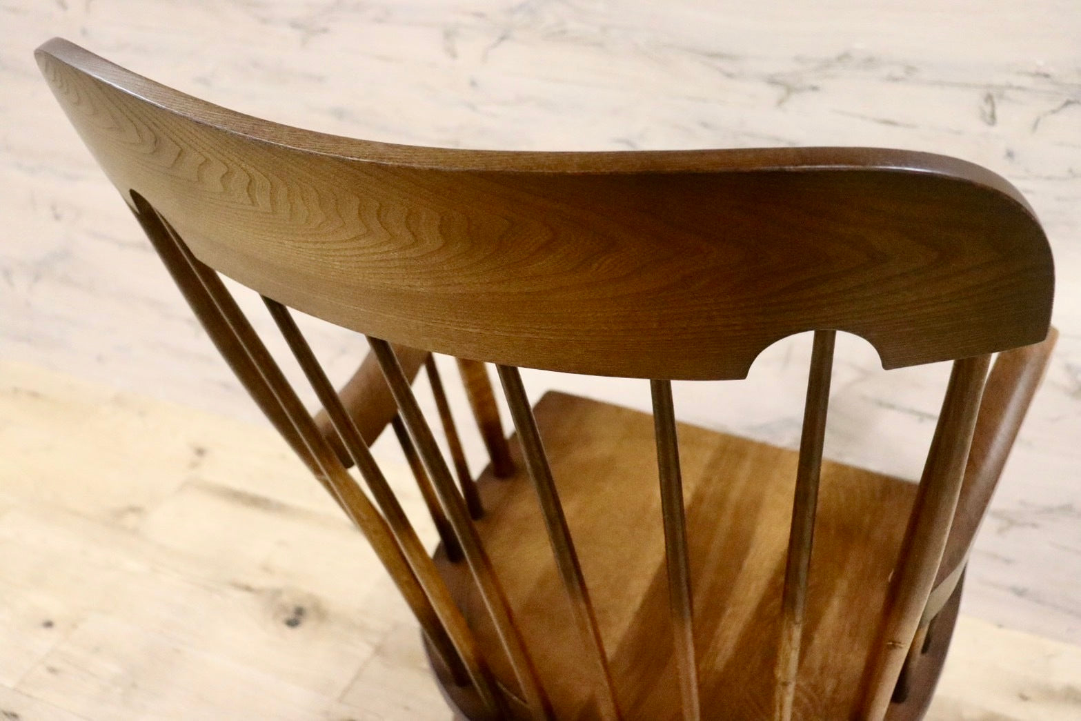 GMHS516B○飛騨産業 / HIDA キツツキ 穂高 ロッキングチェア 揺り椅子 楢材 アンティーク レトロ チェア 古民家 ノスタルジック 展示品