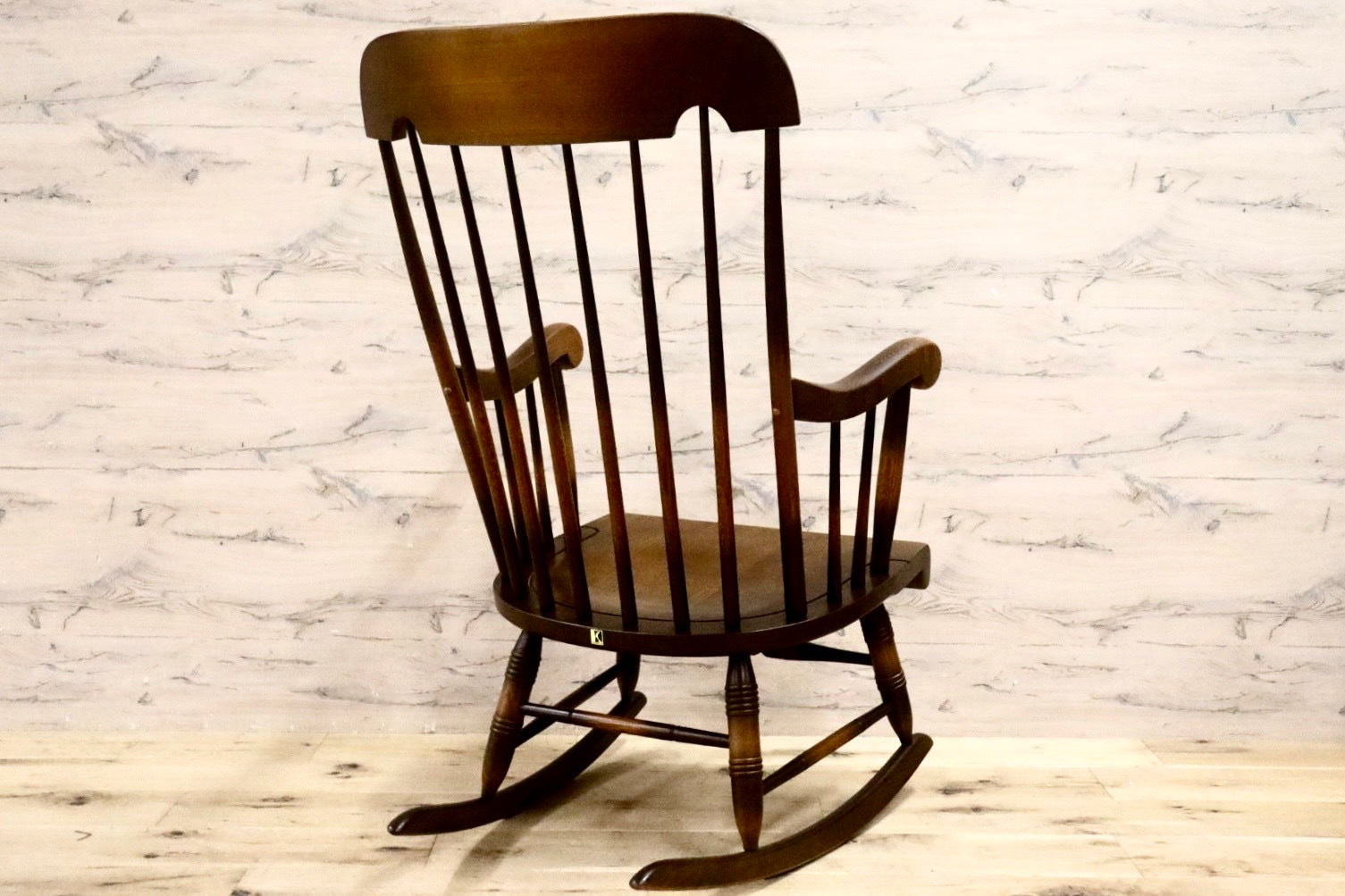 GMHS522A○飛騨産業 / HIDA キツツキ 穂高 ロッキングチェア 揺り椅子 楢材 アンティーク レトロ チェア 古民家 ノスタルジック 展示品