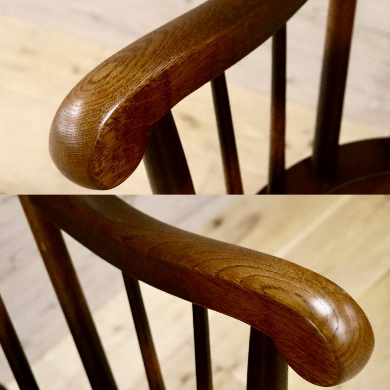 GMHS522A○飛騨産業 / HIDA キツツキ 穂高 ロッキングチェア 揺り椅子 楢材 アンティーク レトロ チェア 古民家 ノスタルジック 展示品