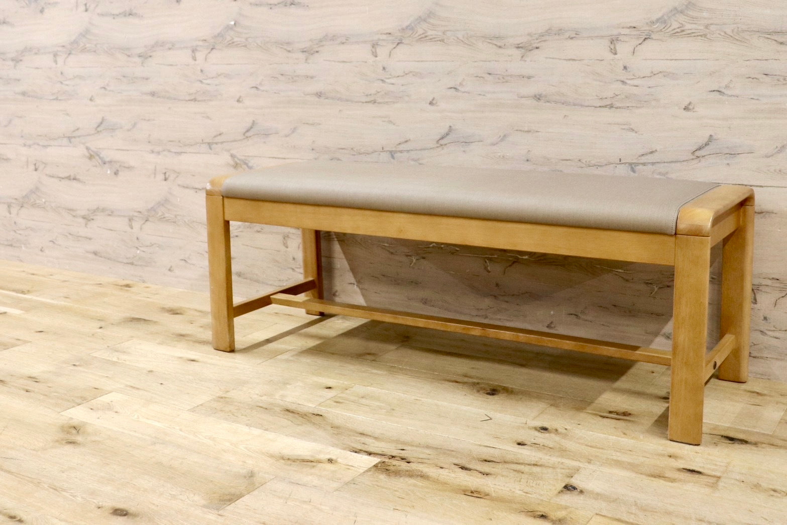 GMHS523○Direttore / ディレトーレ karimoku カリモク ダイニングチェア ベンチ 長椅子 カントリー 合皮