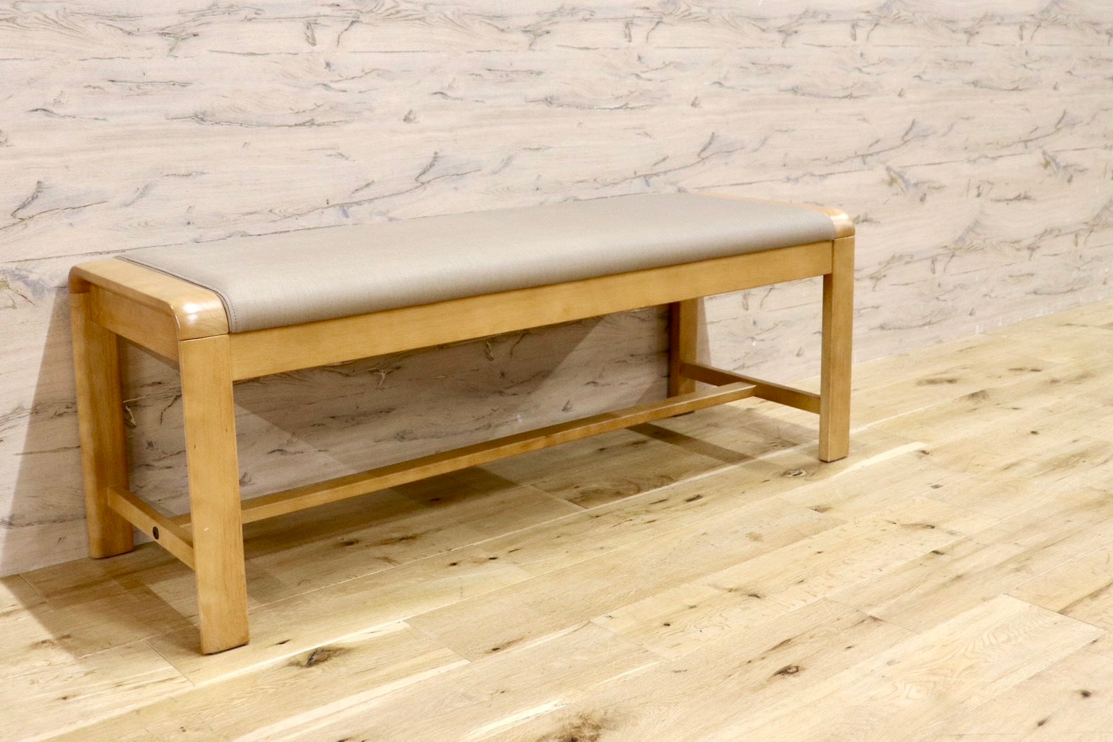 GMHS523○Direttore / ディレトーレ karimoku カリモク ダイニングチェア ベンチ 長椅子 カントリー 合皮