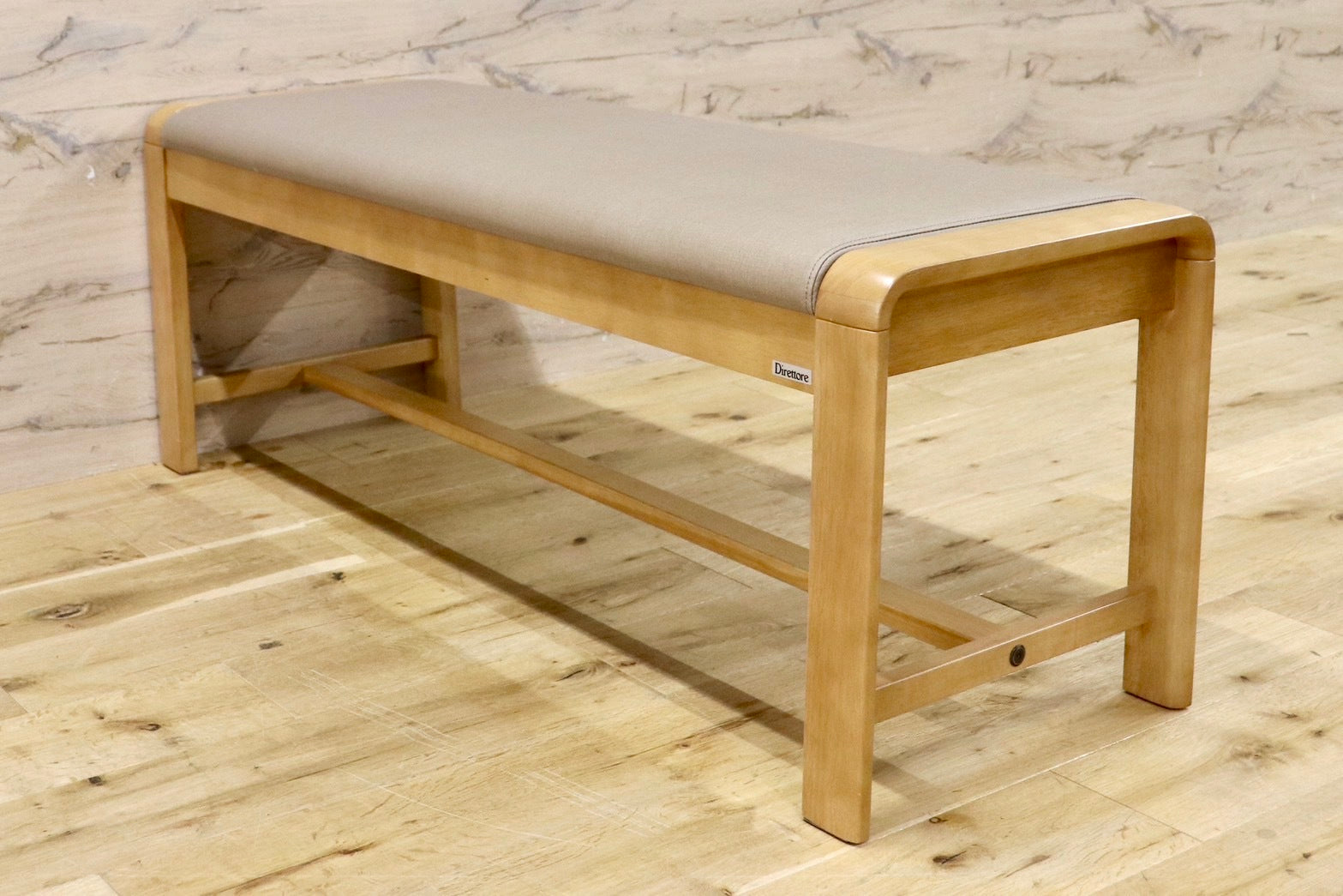 GMHS523○Direttore / ディレトーレ karimoku カリモク ダイニングチェア ベンチ 長椅子 カントリー 合皮