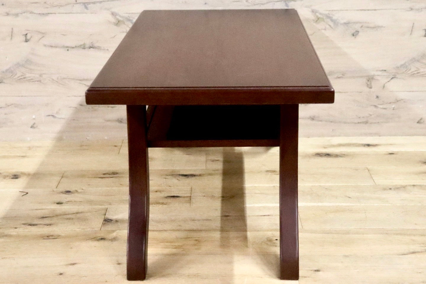 GMHK683○神戸洋家具 アンティーク調 ローテーブル センターテーブル リビングテーブル 客間 応接机 レトロ クラシック 検)メープル不二家