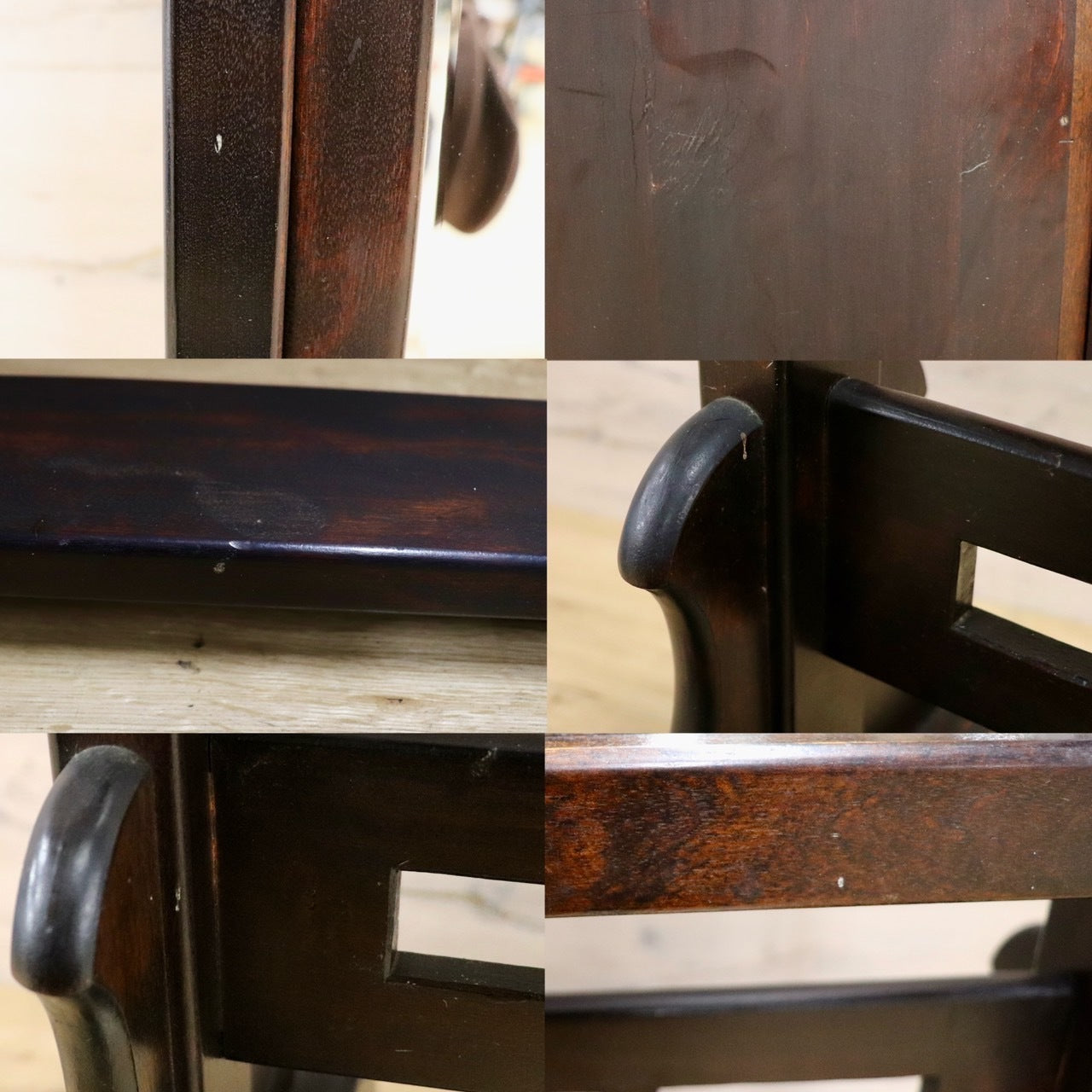 GMHK520○松本民芸家具 姿見 スタンドミラー 全身鏡 ミズメザクラ 民藝 無垢材 アンティーク レトロ 和家具 和モダン