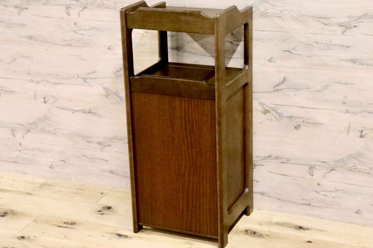 GMHH279○karimoku / カリモク 電話台 FAX台 花台 飾り台 収納家具 国産家具 天然木 レトロ