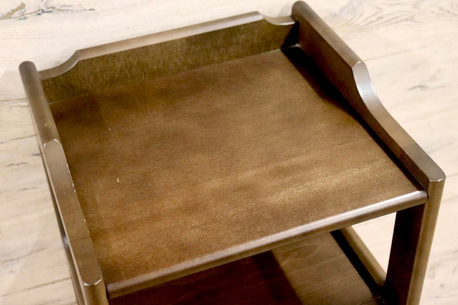 GMHH279○karimoku / カリモク 電話台 FAX台 花台 飾り台 収納家具 国産家具 天然木 レトロ