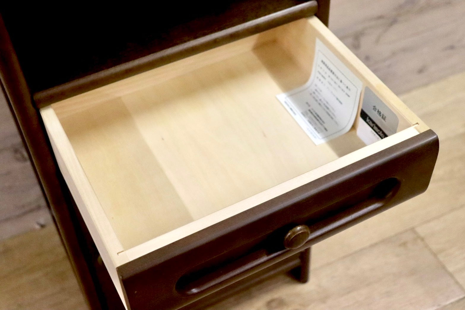 GMHH279○karimoku / カリモク 電話台 FAX台 花台 飾り台 収納家具 国産家具 天然木 レトロ