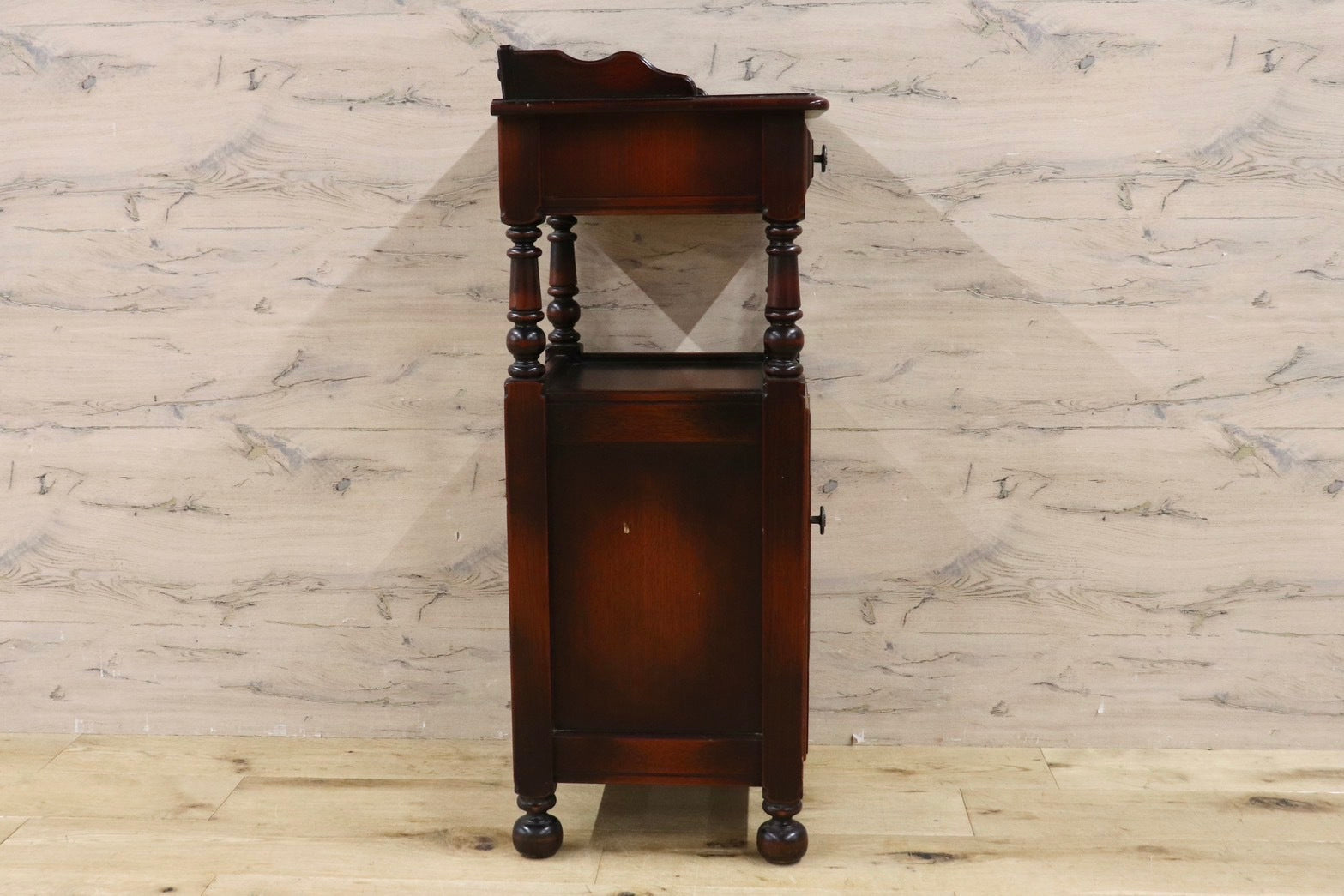 GMHK656○karimoku / カリモク オールドカリモク 電話台 花台 飾り台 引き出し 収納家具 国産家具 ヴィンテージ レトロ