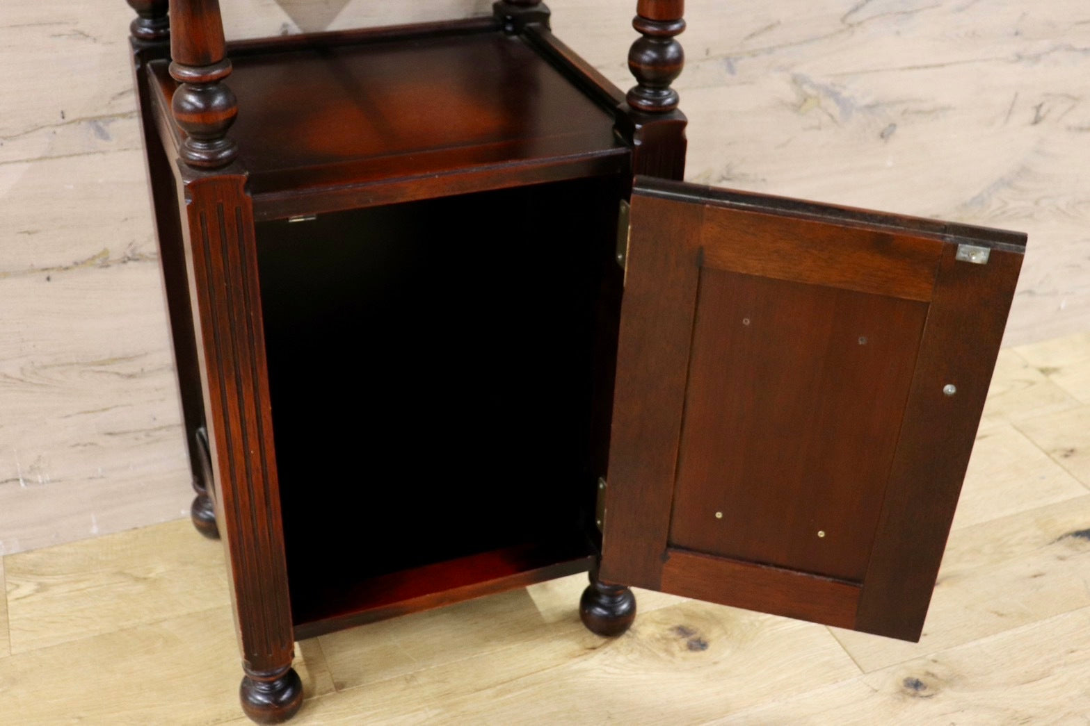 GMHK656○karimoku / カリモク オールドカリモク 電話台 花台 飾り台 引き出し 収納家具 国産家具 ヴィンテージ レトロ