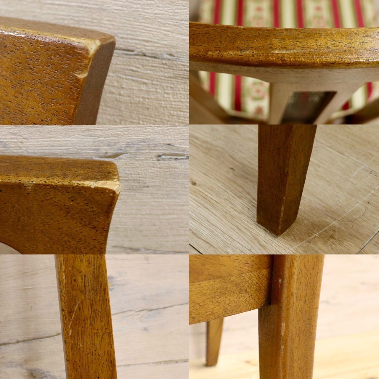 GMHK700A○DREXEL HERITAGE / ドレクセルヘイジ ダイニングチェア 椅子 デスクチェア 2脚セット マホガニー ファブリック アンティーク