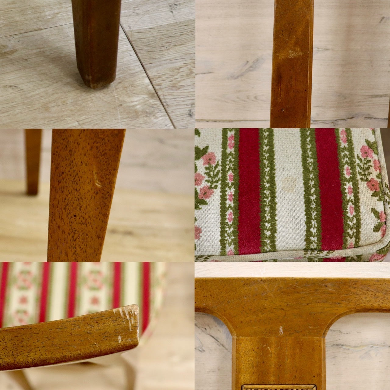 GMHK700A○DREXEL HERITAGE / ドレクセルヘイジ ダイニングチェア 椅子 デスクチェア 2脚セット マホガニー ファブリック アンティーク