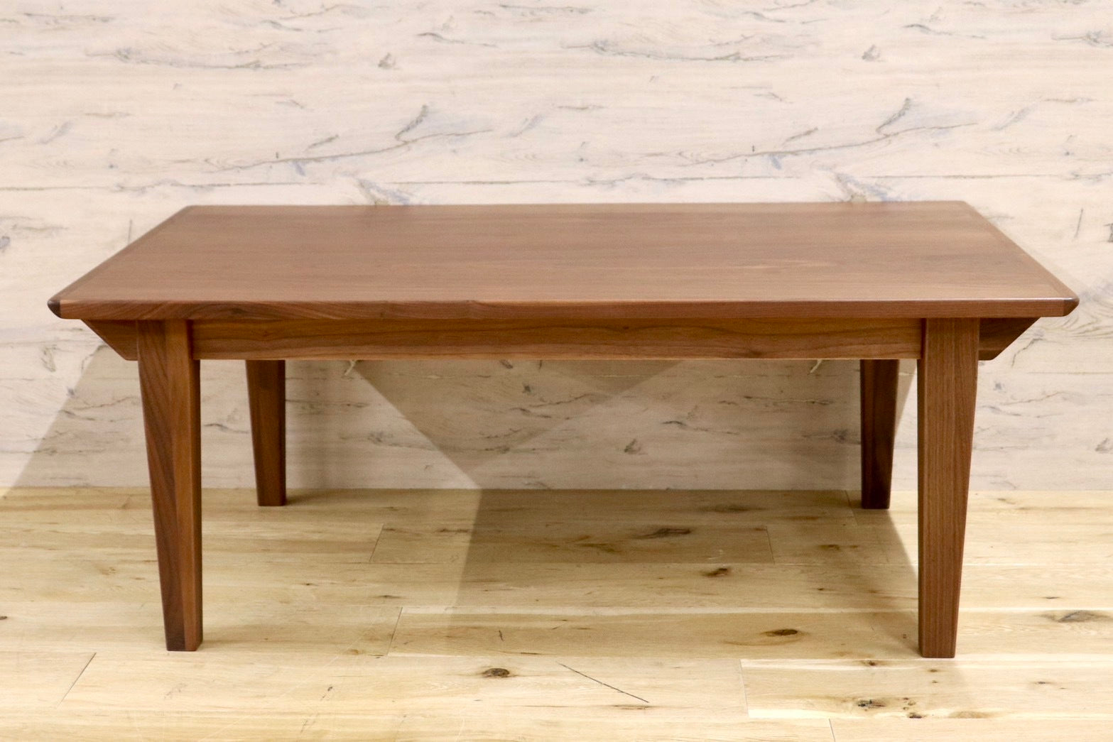 GMHK707○unico / ウニコ METTE メッテ リビングテーブル センターテーブル こたつ ウォールナット 北欧スタイル 定価5.45万 展示品