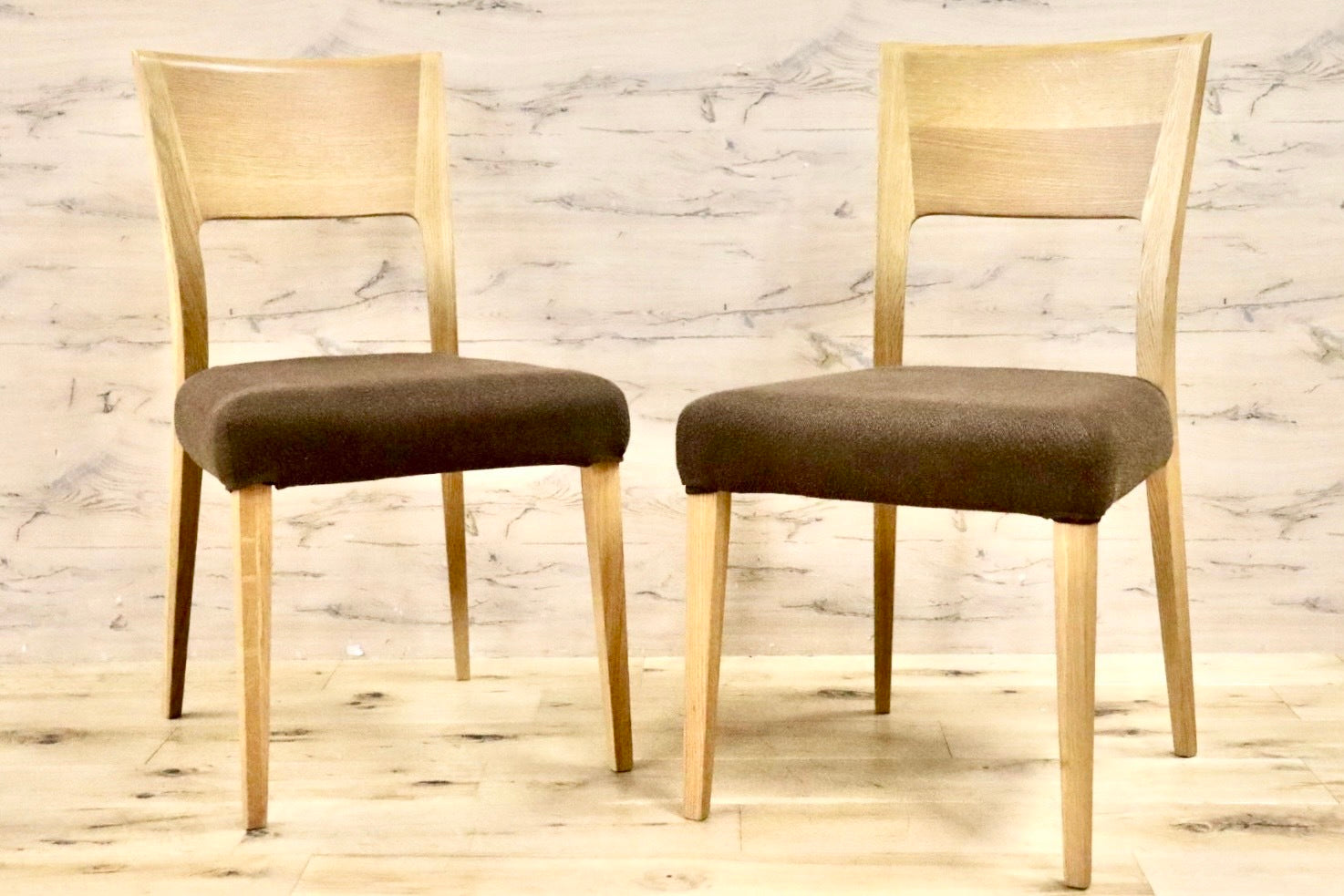 GMHK711B○ACTUS / アクタス ダイニングチェア 椅子 2脚セット オーク材 木製 ファブリック カバーリング