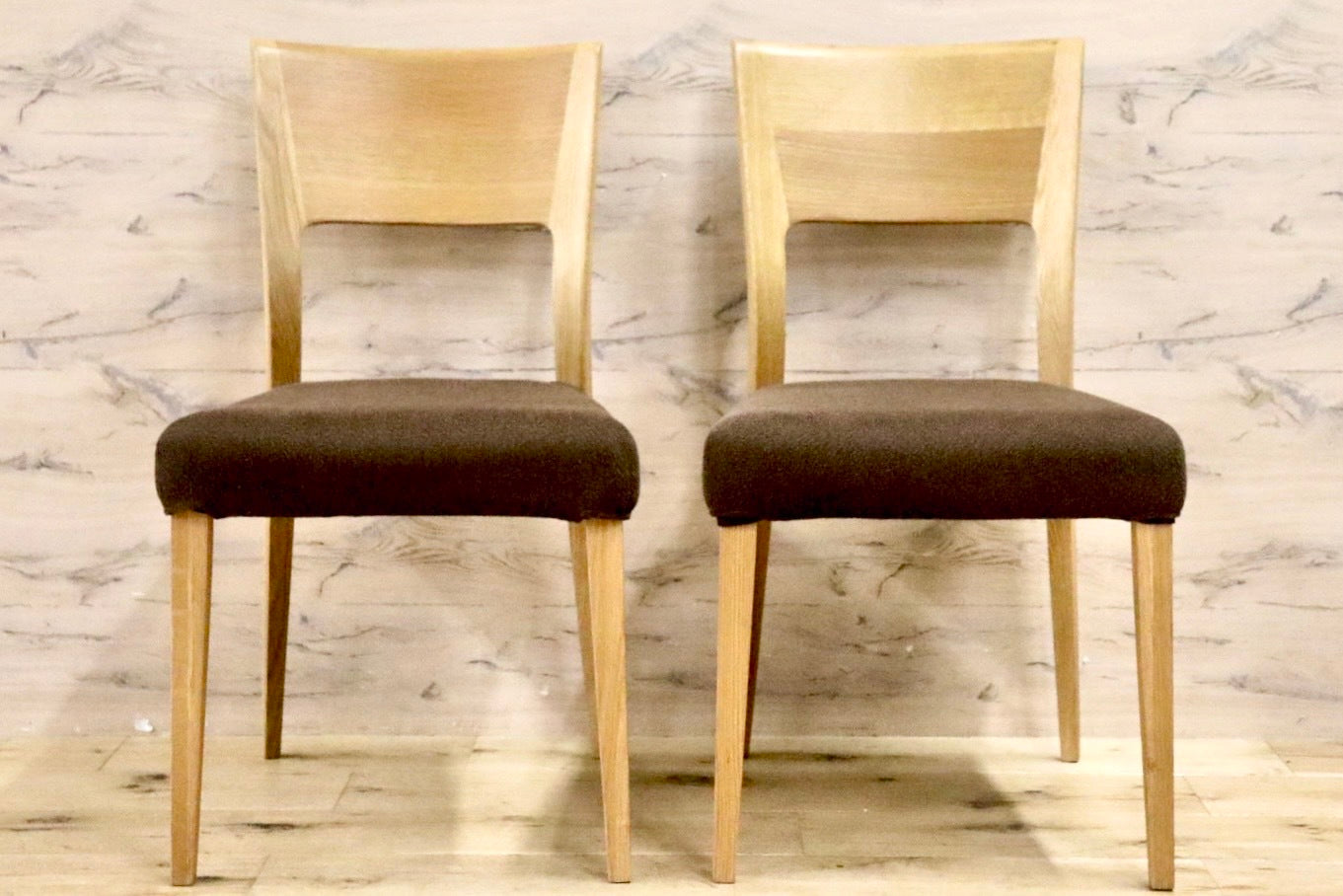 GMHK711B○ACTUS / アクタス ダイニングチェア 椅子 2脚セット オーク材 木製 ファブリック カバーリング