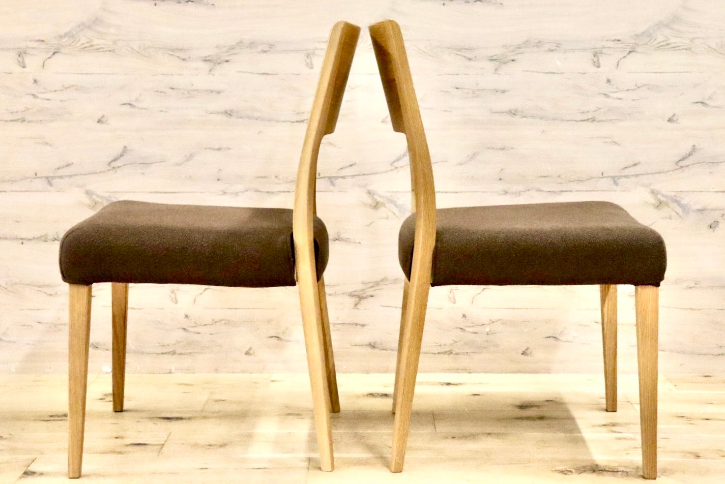 GMHK711B○ACTUS / アクタス ダイニングチェア 椅子 2脚セット オーク材 木製 ファブリック カバーリング