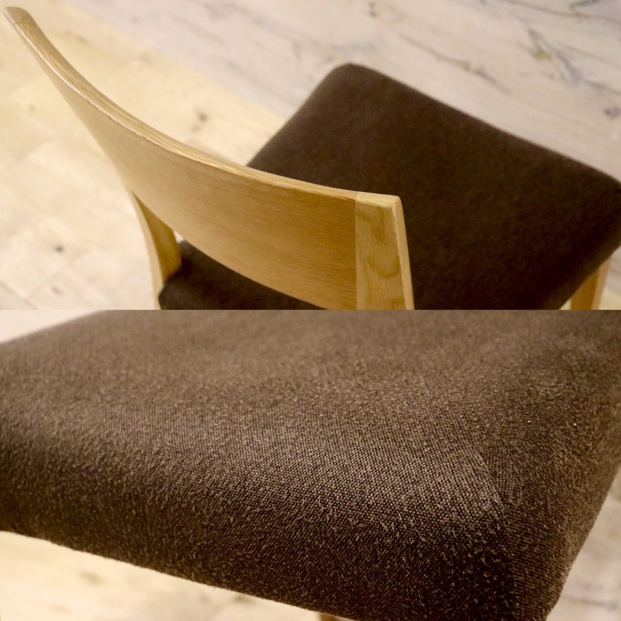 GMHK711B○ACTUS / アクタス ダイニングチェア 椅子 2脚セット オーク材 木製 ファブリック カバーリング