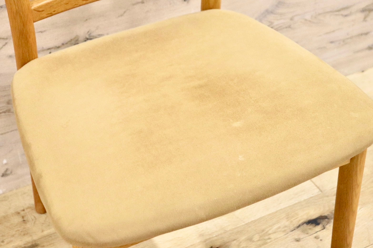 GMHH487B○日進木工 / nissin ダイニングチェア DCC-072 椅子 2脚セット オーク無垢材 ファブリック 飛騨家具 北欧スタイル モダン