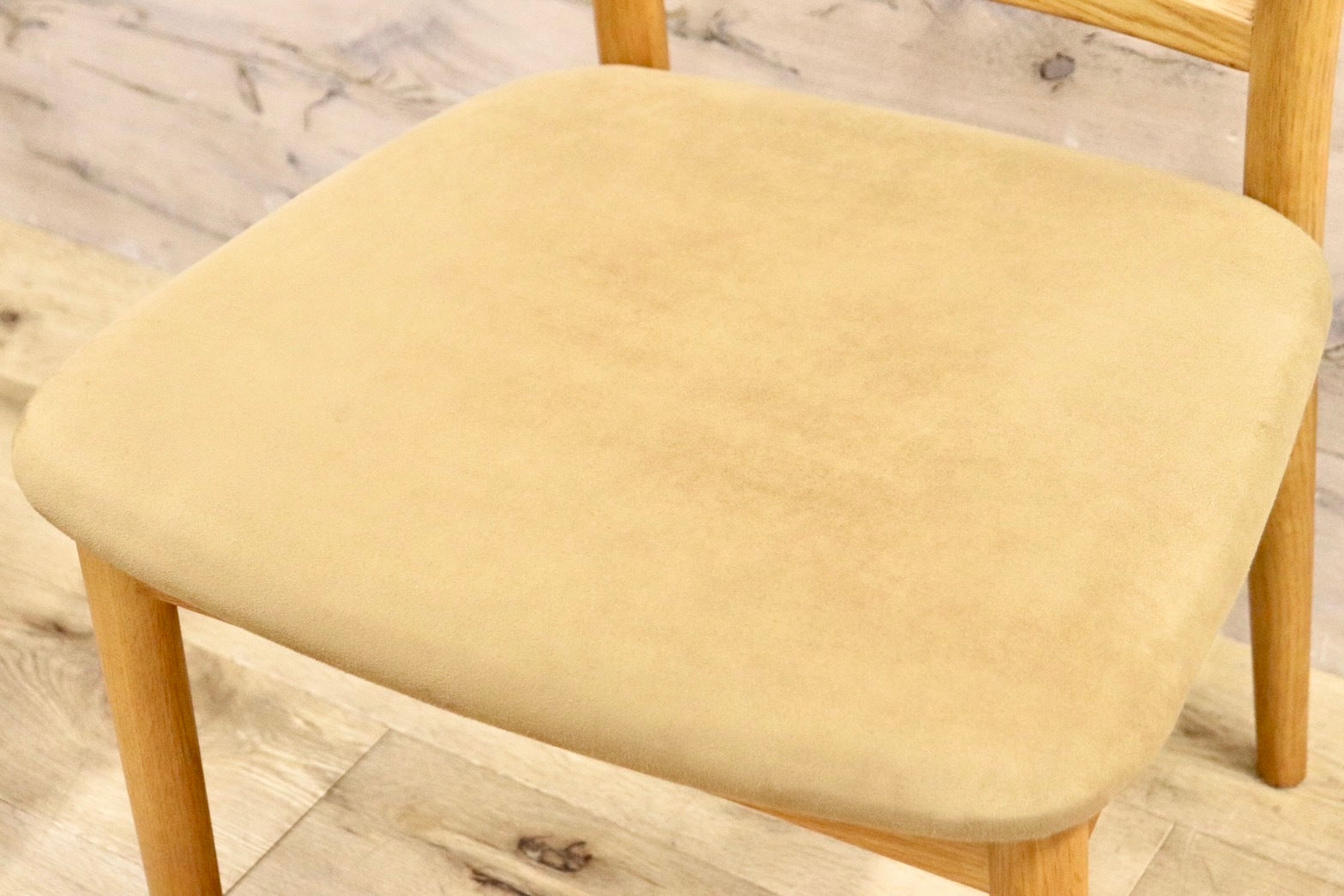 GMHH487B○日進木工 / nissin ダイニングチェア DCC-072 椅子 2脚セット オーク無垢材 ファブリック 飛騨家具 北欧スタイル モダン