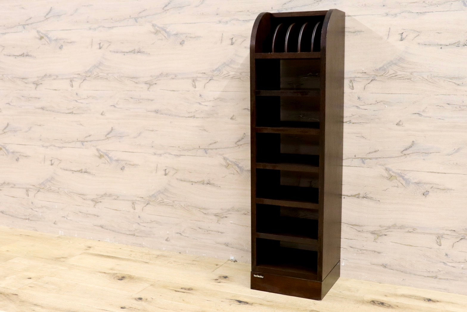 GMHS547○karimoku / カリモク スリッパラック 収納ラック 玄関収納 スリッパ立て 収納棚 レトロ ヴィンテージ 国産家具