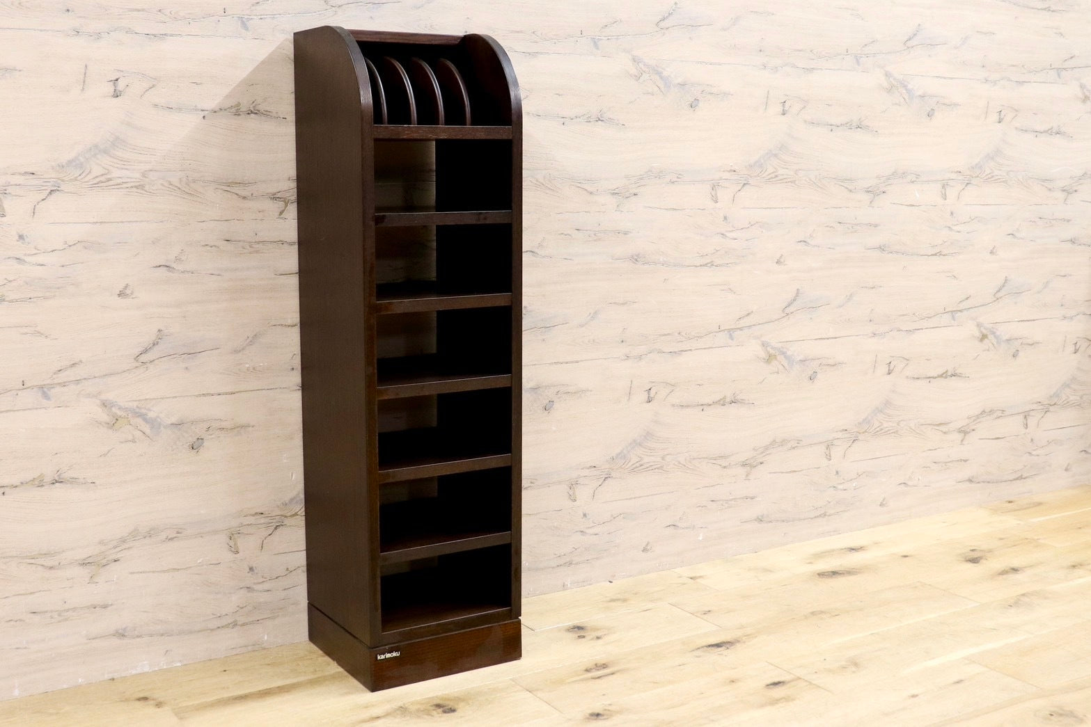 GMHS547○karimoku / カリモク スリッパラック 収納ラック 玄関収納 スリッパ立て 収納棚 レトロ ヴィンテージ 国産家具