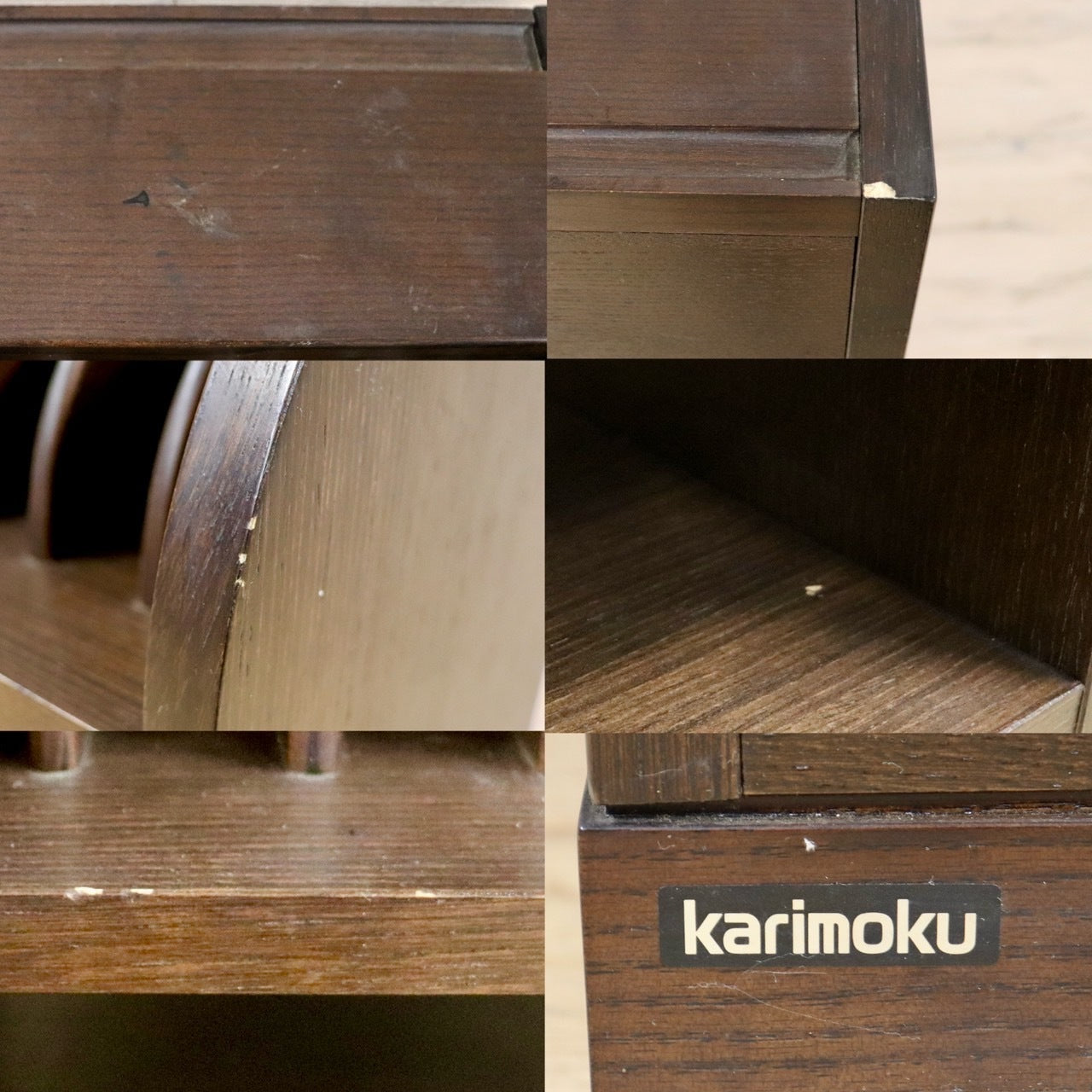 GMHS547○karimoku / カリモク スリッパラック 収納ラック 玄関収納 スリッパ立て 収納棚 レトロ ヴィンテージ 国産家具