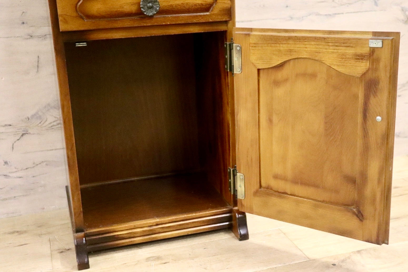 GMHK764○karimoku / カリモク コロニアル 電話台 FAX台 花台 飾り台 収納家具 国産家具