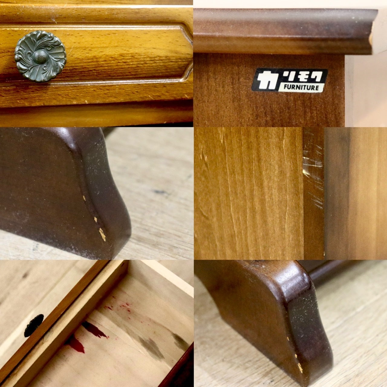 GMHK764○karimoku / カリモク コロニアル 電話台 FAX台 花台 飾り台 収納家具 国産家具