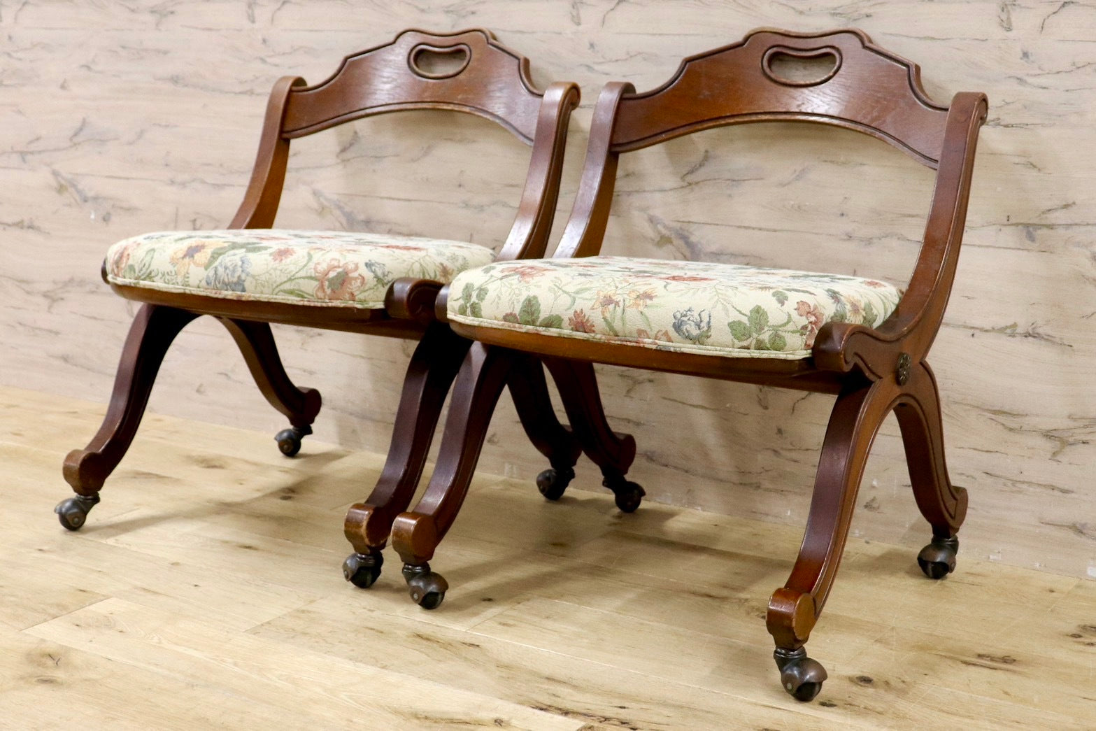 GMHK775○DREXEL HERITAGE / ドレクセルヘリテイジ エスペラント ダイニングチェア 椅子 2脚セット ヴィンテージ クラシック 稀少