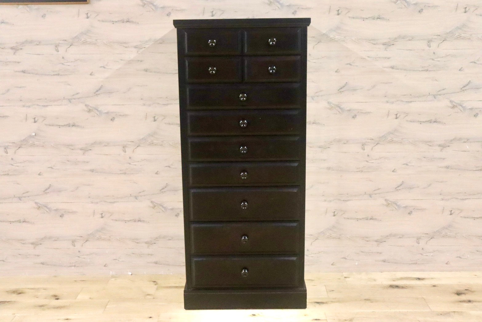 GMHS458○民芸家具 9段チェスト チェスト 整理タンス 小物入れ 収納家具 樺材 和家具 和モダン 和室 座敷 古民家 アンティーク