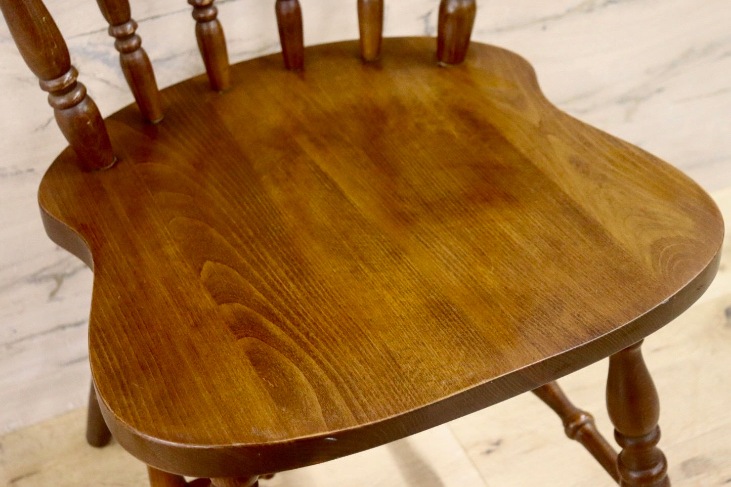 GMHN279○柏木工 / KASHIWA ダイニングチェア アームレスチェア 椅子 飛騨家具 レトロ カントリー 木製 アンティーク