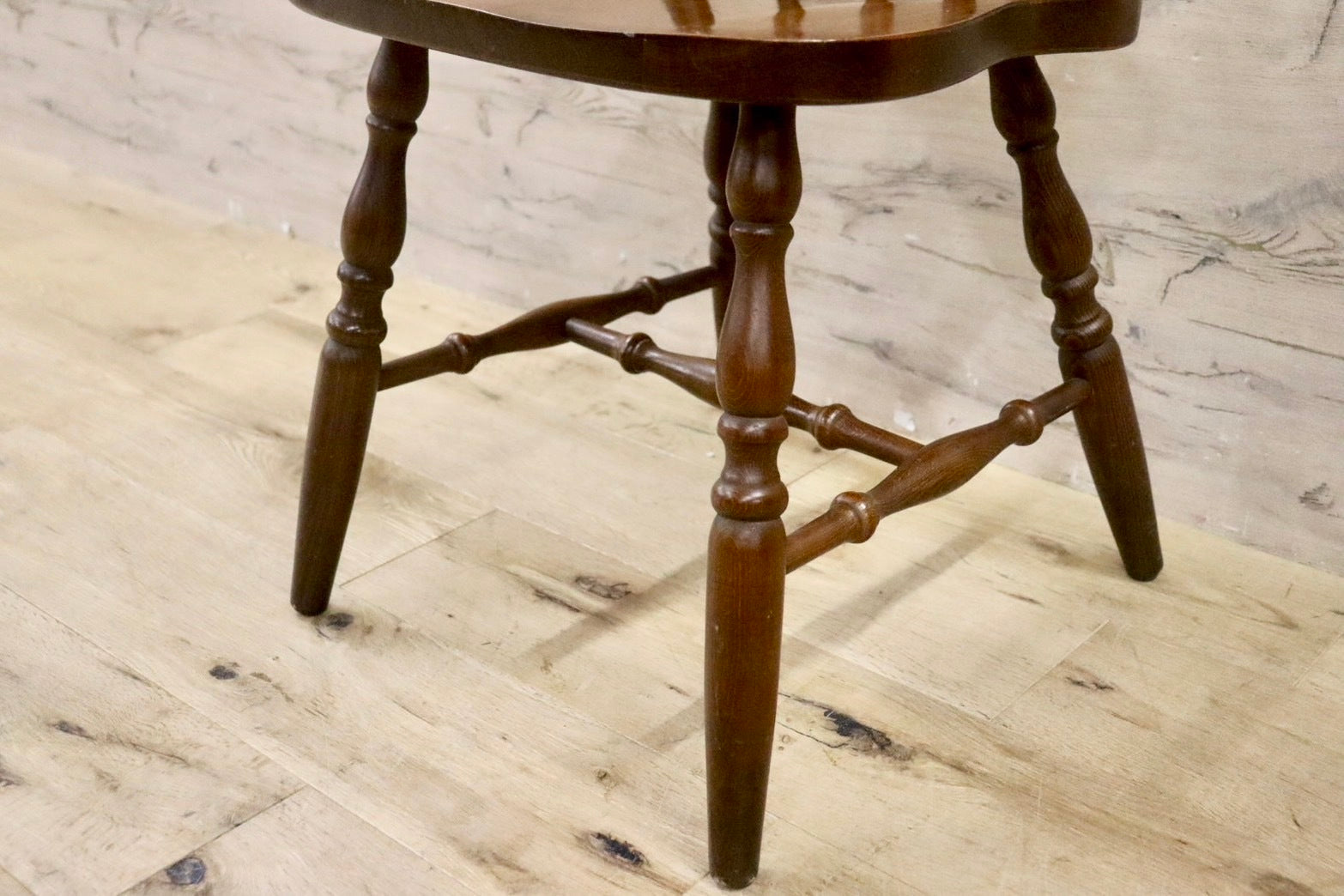 GMHN279○柏木工 / KASHIWA ダイニングチェア アームレスチェア 椅子 飛騨家具 レトロ カントリー 木製 アンティーク