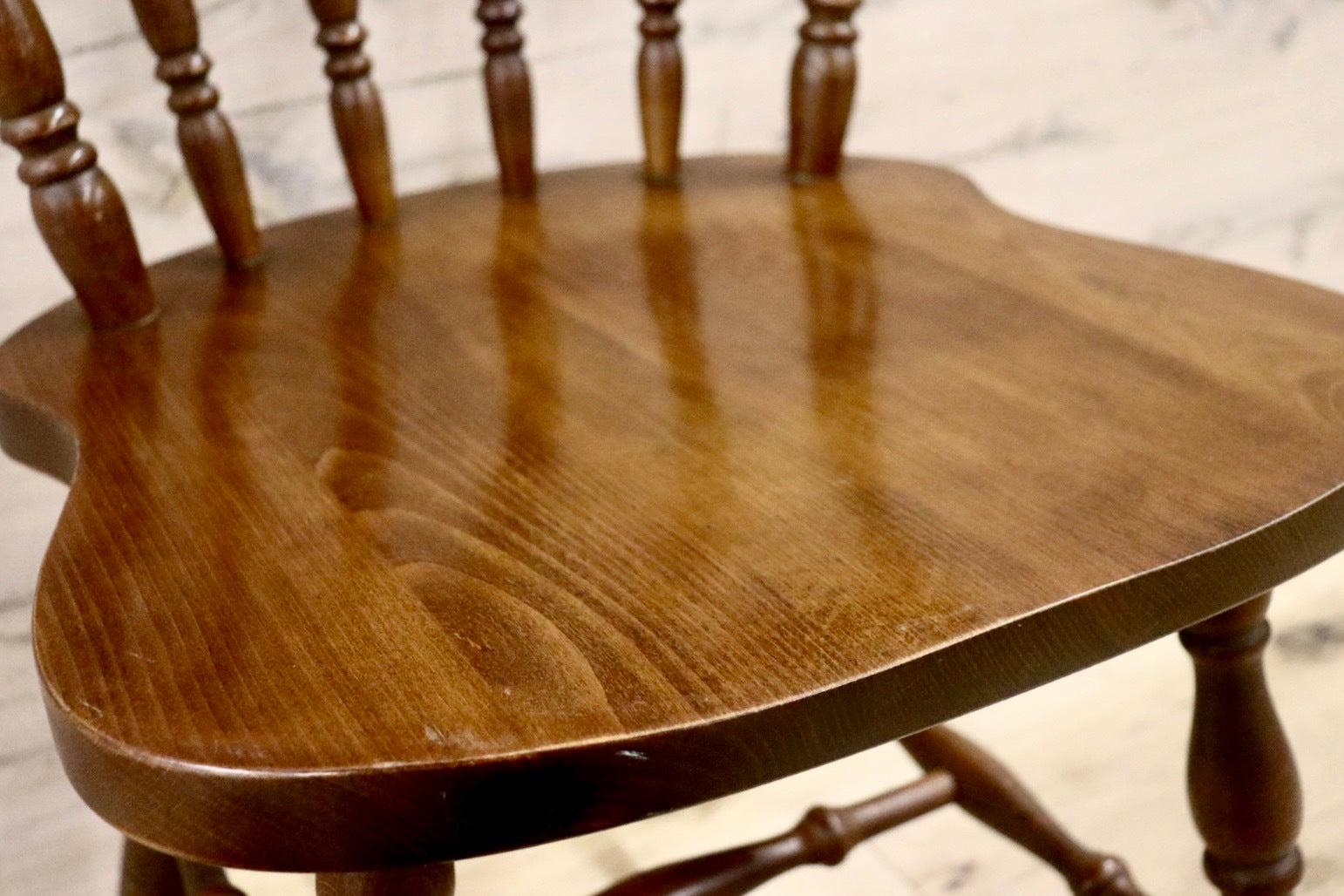 GMHN279○柏木工 / KASHIWA ダイニングチェア アームレスチェア 椅子 飛騨家具 レトロ カントリー 木製 アンティーク