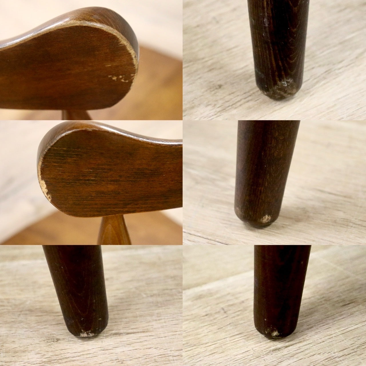 GMHN279○柏木工 / KASHIWA ダイニングチェア アームレスチェア 椅子 飛騨家具 レトロ カントリー 木製 アンティーク