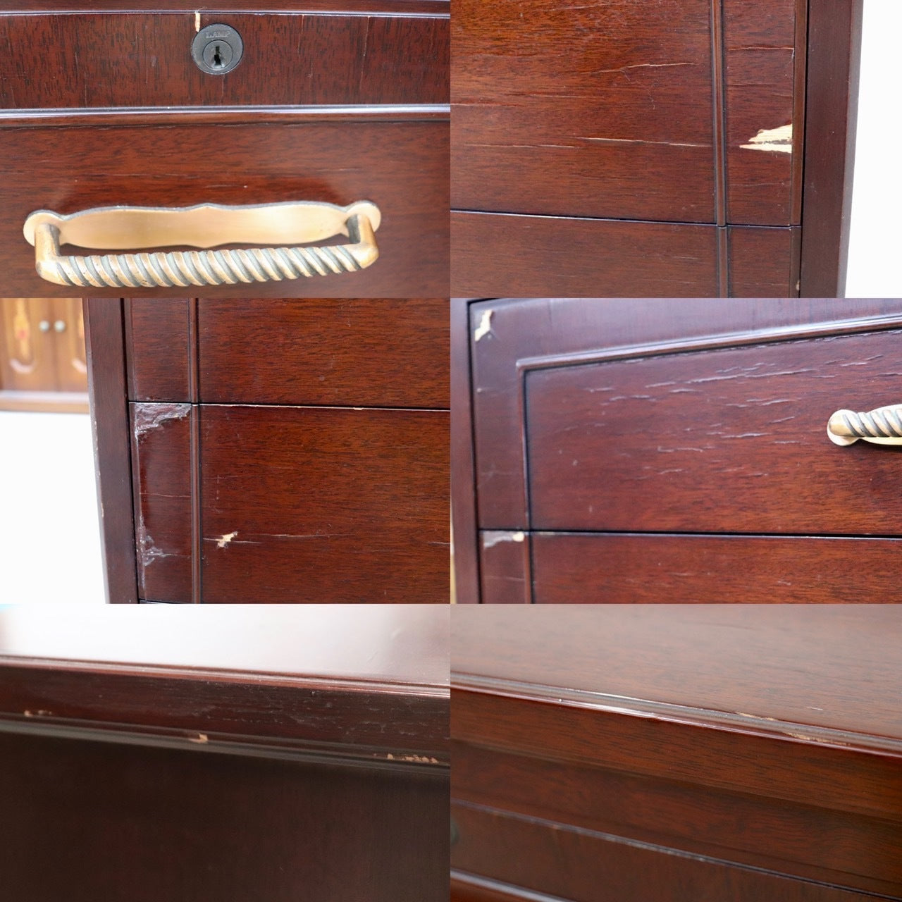 GMHH509A○メープル不二屋 神戸洋家具 クラシック 8段チェスト チェスト 収納家具 引き出し ヨーロピアン アンティーク 稀少