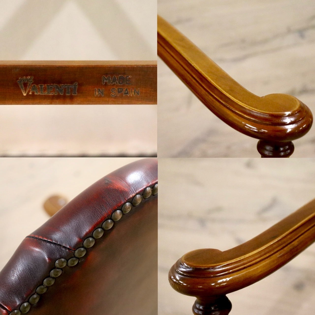 GMHO122A○VARO.S.A. VALENTI / バロッサバレンティ カクトワールチェア スペイン最高峰 ダイニングチェア 椅子 本革 定価21万