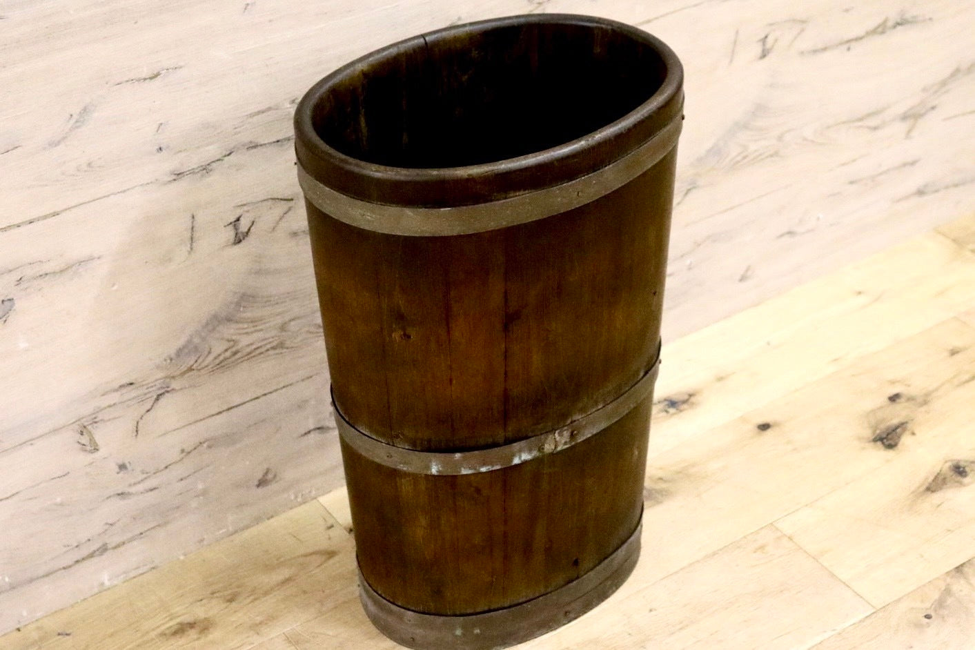 GMHO113○VARO.S.A. VALENTI / バロッサバレンティ アンブレラスタンド 傘立て エントランス 木製 ヴィンテージ スペイン最高峰